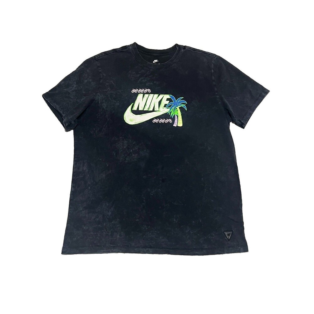 Nike Sportswear Beach Party Graphic T-shirt Men’s XL Black Wash FB9788 010